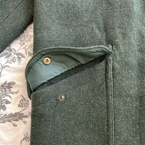 Madewell Deep Green Wool Jacket - Picture 5 of 9